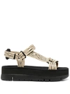Camper Oruga Up Platform Sandals In Neutrals