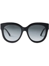 Jimmy Choo Jill Round-frame Sunglases In Grau
