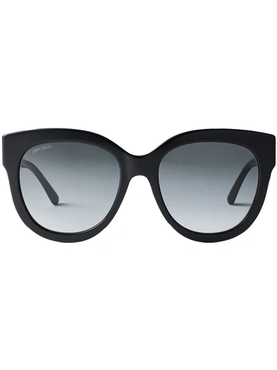 Jimmy Choo Jill Round-frame Sunglases In Grau