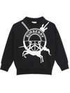 BURBERRY TEEN LOGO-PRINT SWEATSHIRT