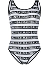 BALMAIN logo pattern swimsuit