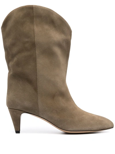 Isabel Marant Dernee Ankle Boots In Taupe