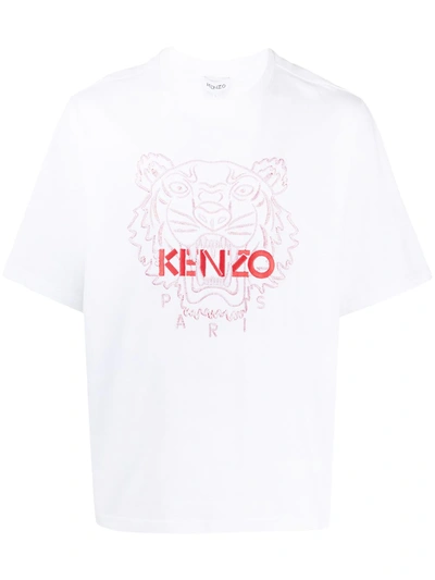 Kenzo Chinese Year Capsule Tiger T-shirt In Weiss
