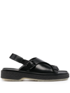 ADIEU CHUNKY DOUBLE-BUCKLE SANDALS