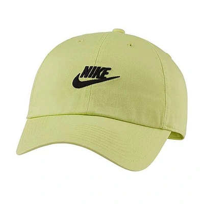Nike Sportswear Heritage86 Futura Washed Adjustable Back Hat In Green