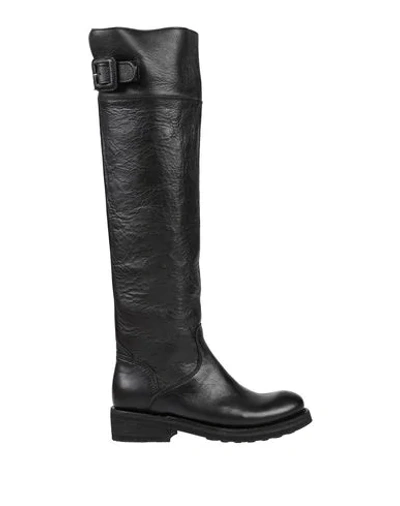 Ash Knee Boots In Black