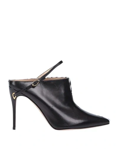 Jennifer Chamandi Woman Mules & Clogs Black Size 5.5 Soft Leather