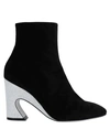 GIANNICO GIANNICO WOMAN ANKLE BOOTS BLACK SIZE 8 TEXTILE FIBERS,11994026MS 14