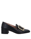 Bally Boucle Leather Collapsible-heel Pumps In Black