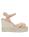 Castaã±er Castañer Woman Espadrilles Beige Size 10 Leather
