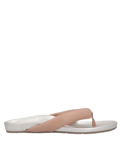 Pedro Garcia Toe Strap Sandals In Beige