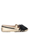 Tod's Loafers In Gold