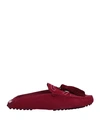 Tod's Woman Mules & Clogs Garnet Size 5.5 Leather In Red