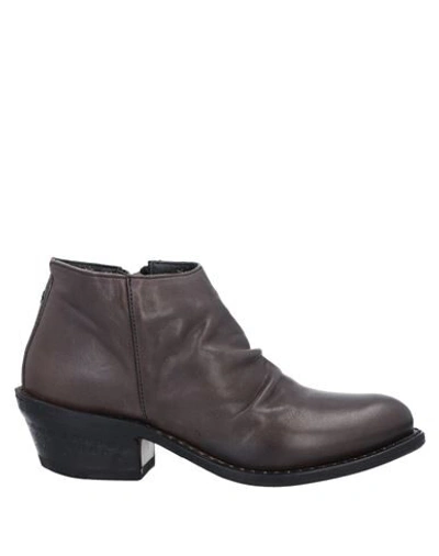 Fiorentini + Baker Ankle Boots In Dark Brown