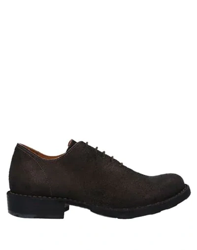 Fiorentini + Baker Laced Shoes In Dark Brown