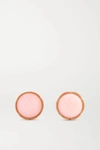 IRENE NEUWIRTH 18-KARAT ROSE GOLD OPAL EARRINGS