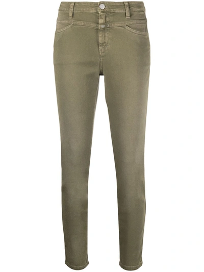Closed Cropped Leg Jeans In Green