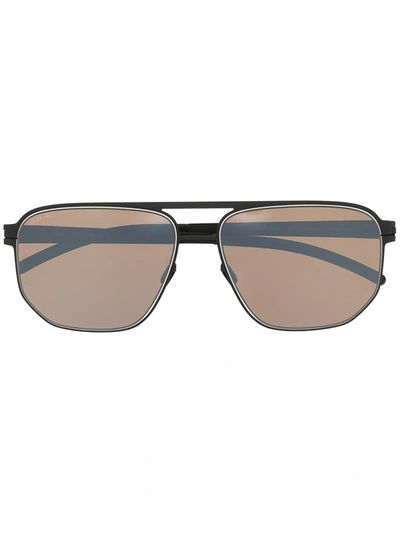 Mykita Perry Aviator Sunglasses In Black