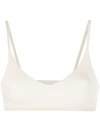 Jacquemus Le Bandeau Valensole Knit Bralette In Neutrals