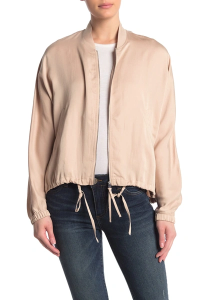 Allsaints Lyra Woven Bomber Jacket In Blush Pink