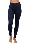 90 Degree By Reflex Polarflex Fleece Lined Leggings In Catamaran Navy