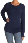 SPLENDID CREW NECK LONG SLEEVE TOP,193666466249