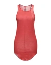 Rick Owens Tank Tops In Brick Red