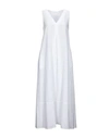 Caliban Long Dresses In White