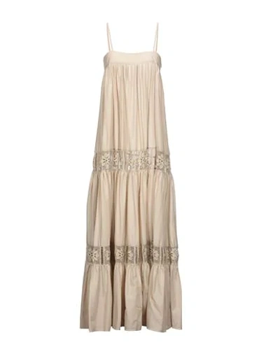 Lavi Long Dresses In Beige