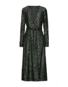 The Andamane Andamane Woman Midi Dress Dark Green Size Xs Polyester