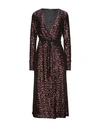 The Andamane Midi Dresses In Brown