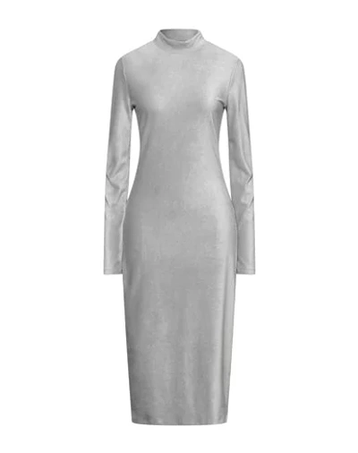 Patrizia Pepe Midi Dresses In Light Grey