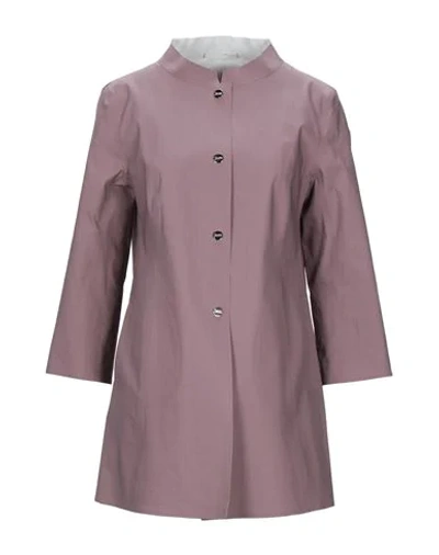 Herno Overcoats In Purple