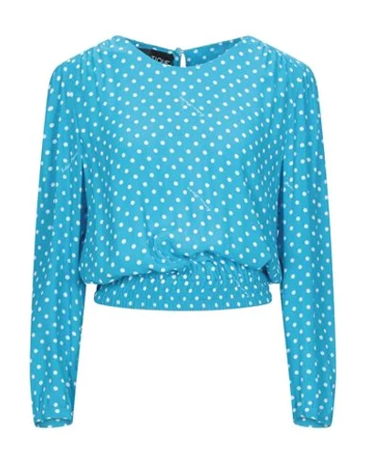 Boutique Moschino Blouses In Azure