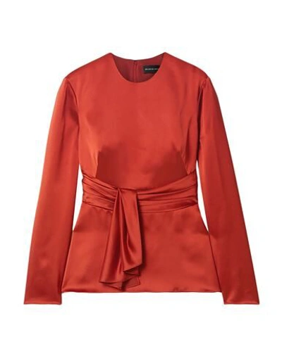 Brandon Maxwell Blouses In Red