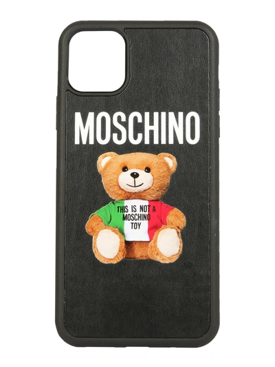 Moschino Iphone 11 Pro Max Cover In Nero