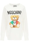 MOSCHINO SWEATSHIRT WITH ITALIAN TEDDY BEAR,A1710 527 1001