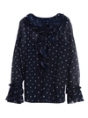 P.a.r.o.s.h Polka-dot Pattern Blouse In Blue
