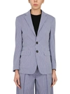 Dsquared2 Micro Checked Dean Over Blazer In Blue In Blu