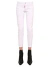 Dsquared2 Jennifer Cropped Jeans In White In Bianco