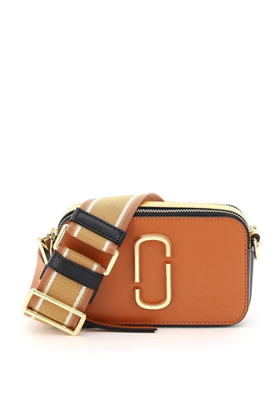 Marc Jacobs The Snapshot Small Camera Bag In Brown/yellow