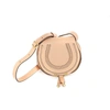 Chloé Mini Marcie Shoulder Bag In Orange Leather In Peach Bloom
