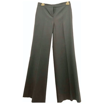 Pre-owned M Missoni Anthracite Wool Trousers