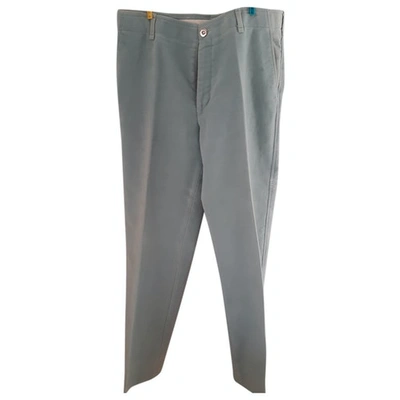 Pre-owned Courrèges Wool Trousers In Green