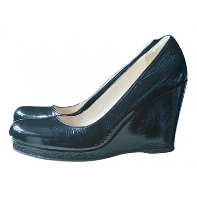 Pre-owned L'autre Chose Patent Leather Heels In Black