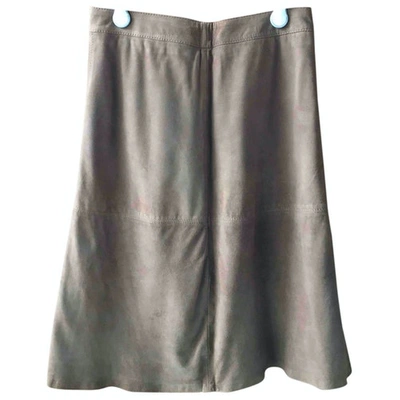 Pre-owned Reiss Mid-length Skirt In Camel