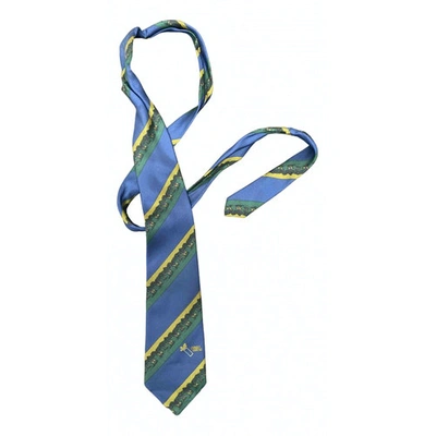 Pre-owned Fendi Tie In Blue