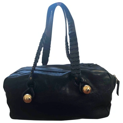 Pre-owned Chloé Leather Handbag In Black