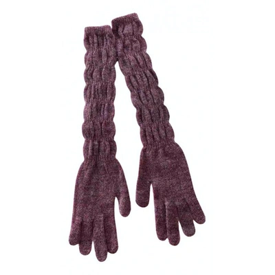 Pre-owned Blumarine Wool Long Gloves In Other