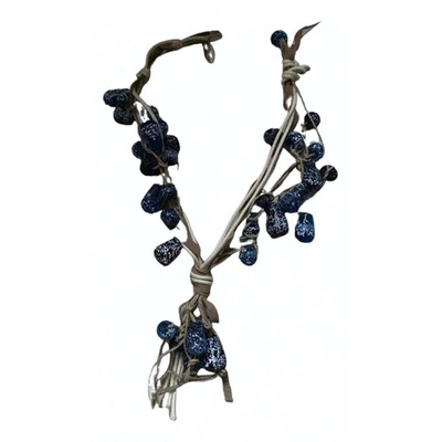 Pre-owned Mariella Rosati Necklace In Blue